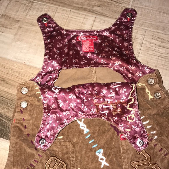 Ecko Red Overall Dress 18m two piece - Picture 3 of 4